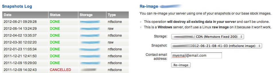 Restoring a Miniserver Snapshot